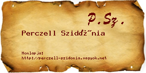 Perczell Szidónia névjegykártya